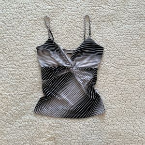 Black & White Striped Camisole